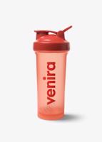 VENIRA shaker PRO s poutkem, světle červený, 600 ml