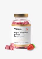 VENIRA super probiotics power - daily digestive gummies, jahoda, 60 bonbónů